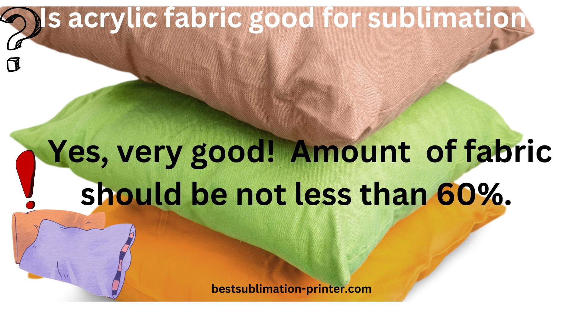  acrylic fabric good for sublimation 